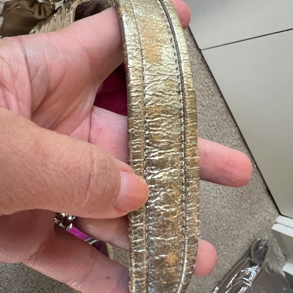 Coach Poppy Sequin Bucket Bag in Gold 17906 - Picture 9 of 12